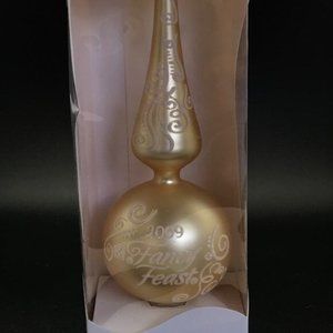 Fancy Feast Collectible Christmas Tree Topper Rare find. 2009
